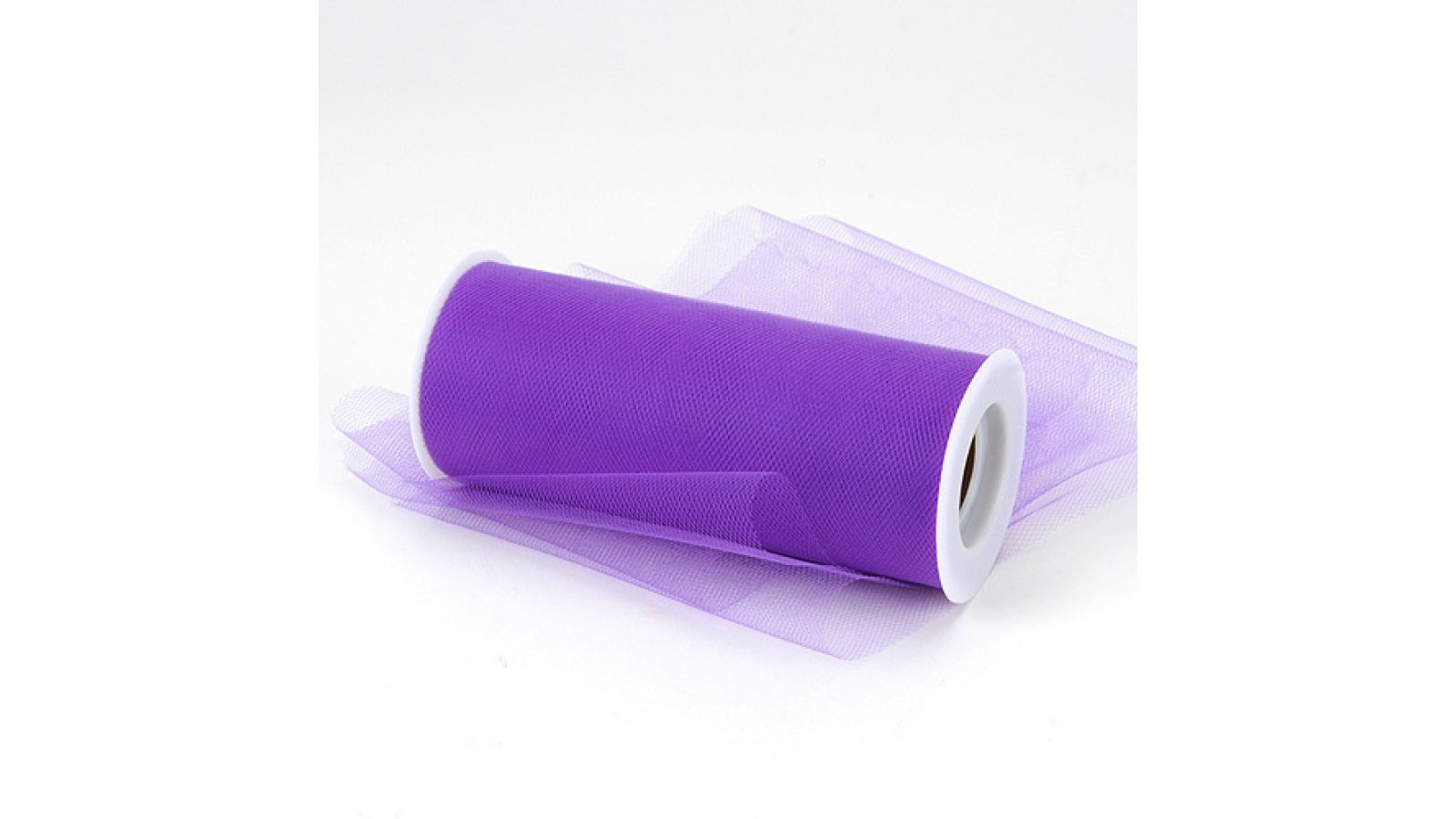 6 inch Purple Premium Polyester Tulle Fabric